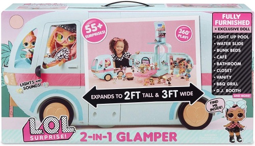 Кукла-сюрприз MGA Entertainment LOL Surprise Glamper Автобус с куклой, 559771