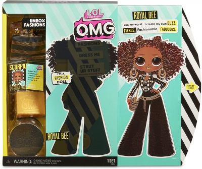 L.O.L. Surprise! O.M.G. Royal Bee Fashion Doll with 20 Surprises