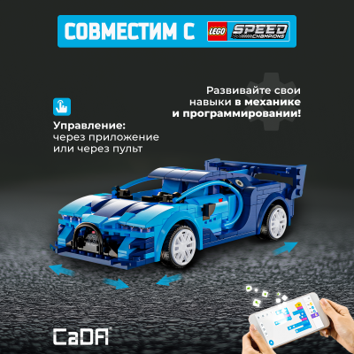 C51073W Racing car голубая 2