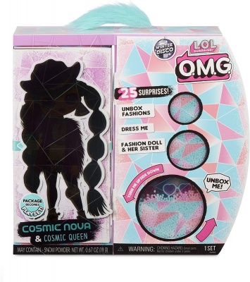 L.O.L. Surprise! O.M.G. Winter Disco Cosmic Nova Fashion Doll & Sister