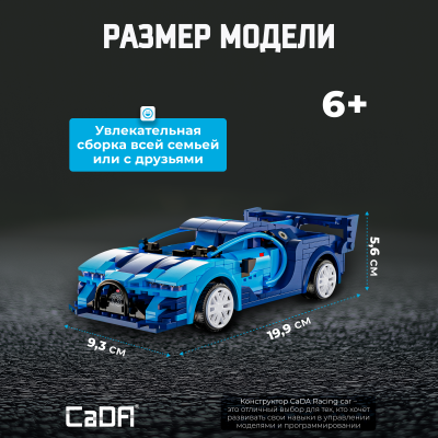 C51073W Racing car голубая 4
