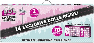 L.O.L. Surprise! Amazing Surprise with 14 Dolls, 70+ Surprises & 2 Playset